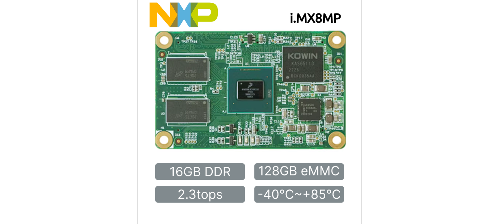NXP i.MX8M Plus Industrial SoM & Carrier Board 2.3 TOPS AI | Embedded ...