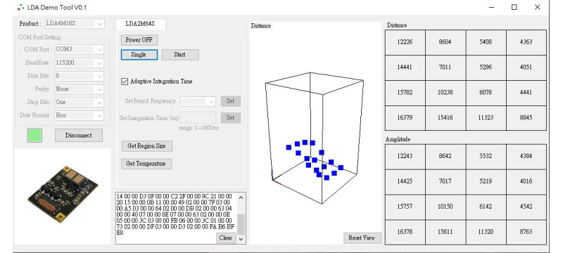 4m Micro 3D ToF Camera Sensor Module - LDA4M16S