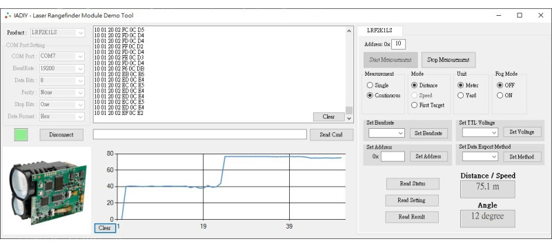 3km Long-Distance Laser Rangefinder Module - LRF3K1LS