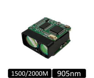 1500m / 2000m Compact Long-Range Laser RangeFinder Module - LRFX00M3LSQ