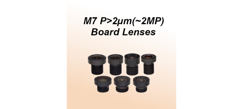 M7 Board Lenses for Ø4.5mm(≤1/4"), 1.6µm(~2MP) Sensor