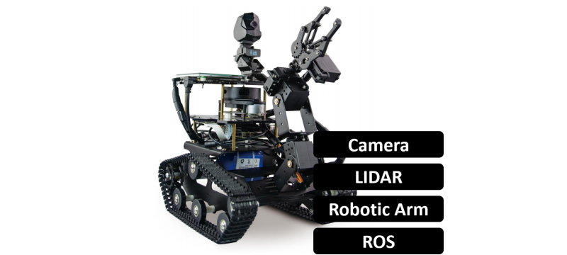 Hercules Project - ROS LIDAR Navigation Robotic Arm Tank